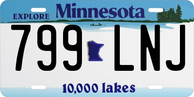 MN license plate 799LNJ