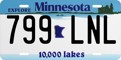 MN license plate 799LNL