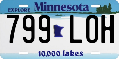 MN license plate 799LOH