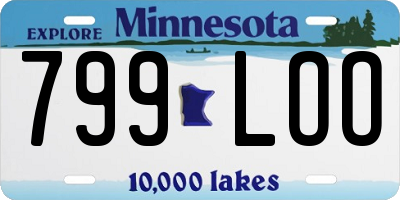 MN license plate 799LOO
