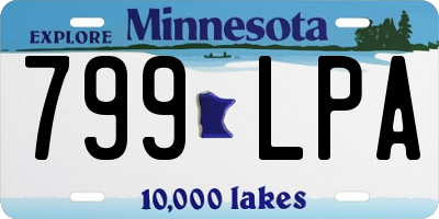 MN license plate 799LPA
