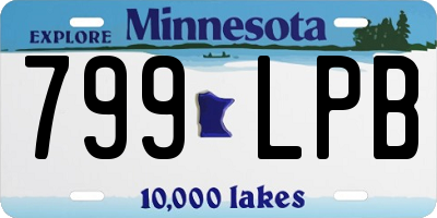 MN license plate 799LPB