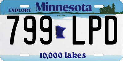MN license plate 799LPD
