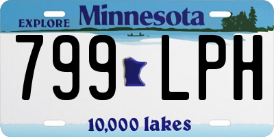 MN license plate 799LPH