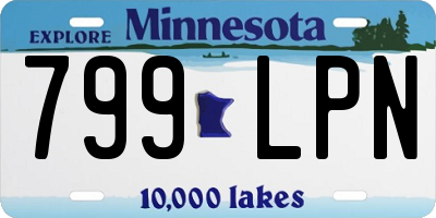 MN license plate 799LPN