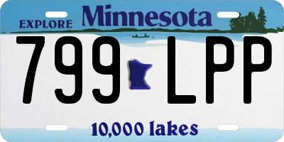 MN license plate 799LPP