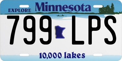 MN license plate 799LPS