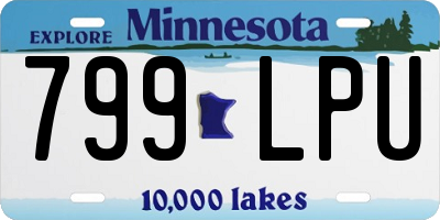 MN license plate 799LPU