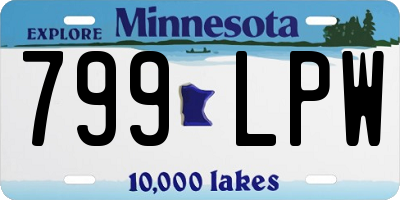 MN license plate 799LPW