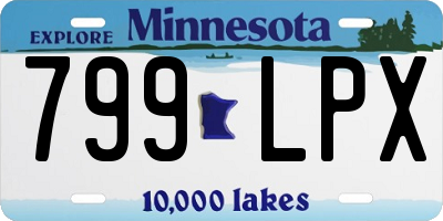 MN license plate 799LPX