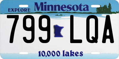 MN license plate 799LQA