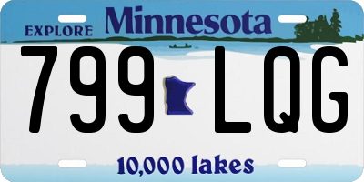 MN license plate 799LQG