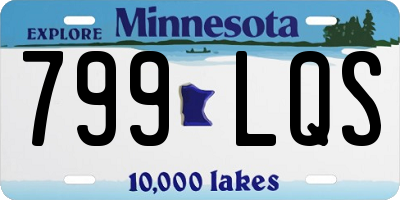 MN license plate 799LQS