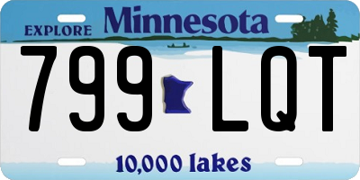 MN license plate 799LQT
