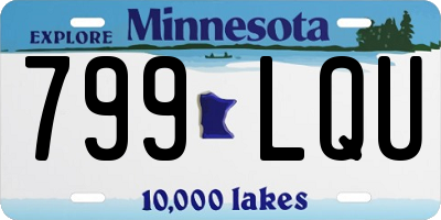 MN license plate 799LQU