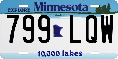 MN license plate 799LQW