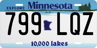 MN license plate 799LQZ