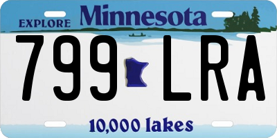MN license plate 799LRA