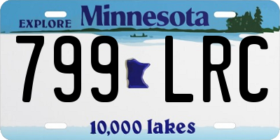 MN license plate 799LRC