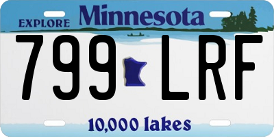 MN license plate 799LRF