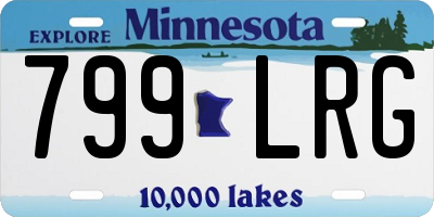 MN license plate 799LRG