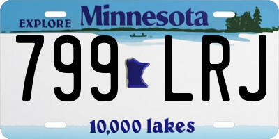 MN license plate 799LRJ