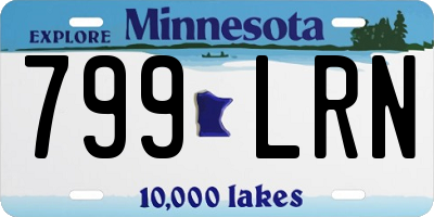 MN license plate 799LRN