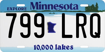 MN license plate 799LRQ