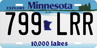 MN license plate 799LRR