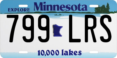 MN license plate 799LRS