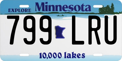 MN license plate 799LRU