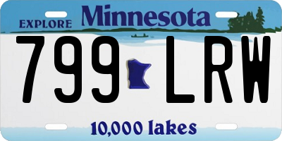 MN license plate 799LRW