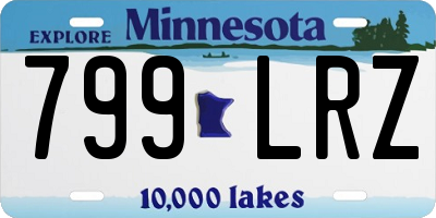 MN license plate 799LRZ