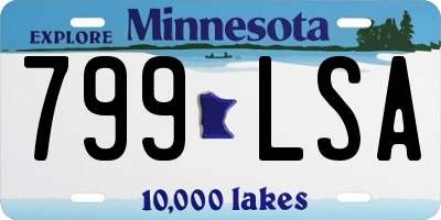 MN license plate 799LSA