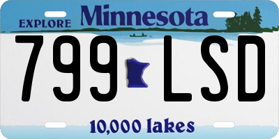 MN license plate 799LSD