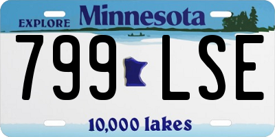 MN license plate 799LSE