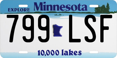 MN license plate 799LSF