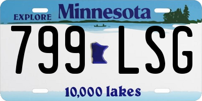 MN license plate 799LSG