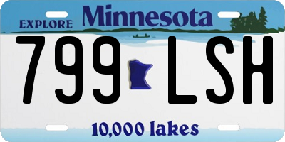 MN license plate 799LSH