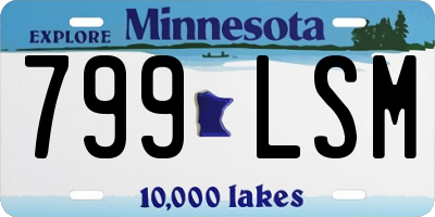 MN license plate 799LSM