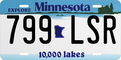 MN license plate 799LSR