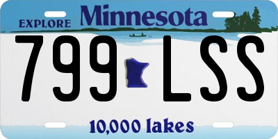 MN license plate 799LSS