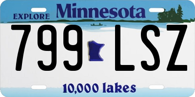 MN license plate 799LSZ