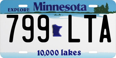 MN license plate 799LTA