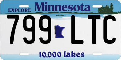 MN license plate 799LTC