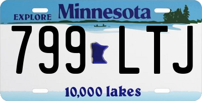 MN license plate 799LTJ