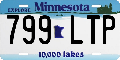 MN license plate 799LTP