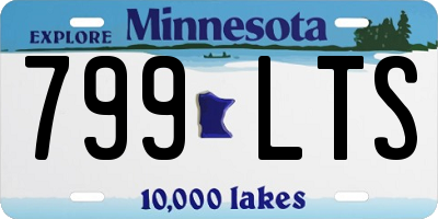 MN license plate 799LTS