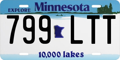 MN license plate 799LTT