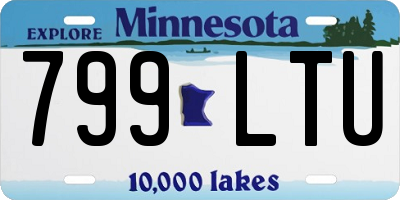 MN license plate 799LTU